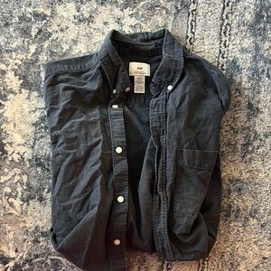 H&M Navy Button-Up Shirt